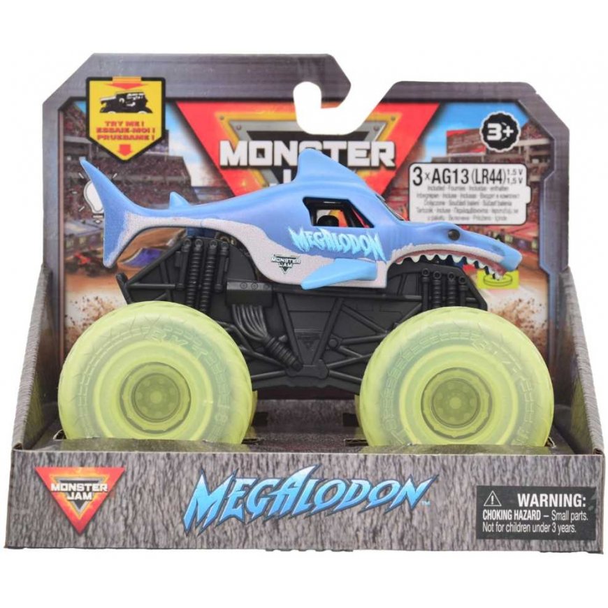 Monster Jam Vehicle with Light-Up Wheels 1:43 Megalodon – 5