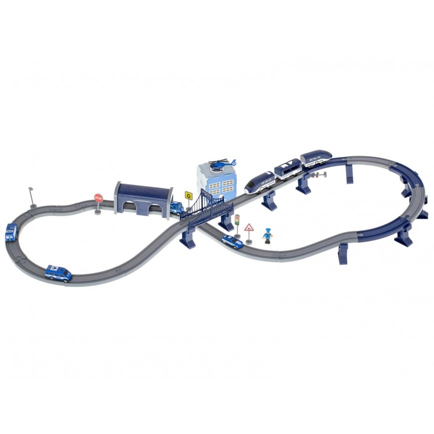 Electric train train police car 92 elements ~ 300 cm – 2