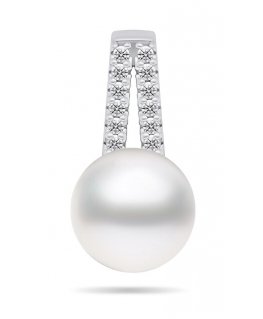 Brilio Silver Brilio Silver Modern silver pendant with real pearl and zircons PT102W