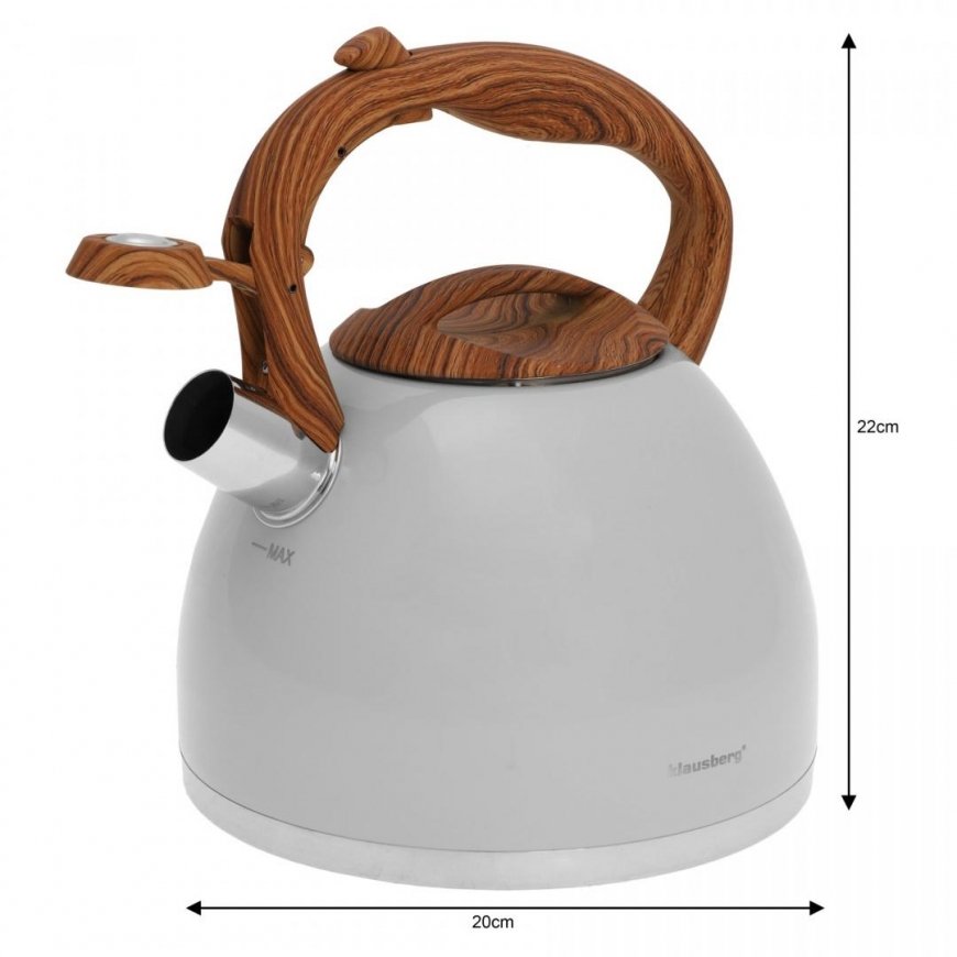 Vedenkeitin ruostumattomasta teräksestä, lakattu matto, 3,0 l, Klausberg KB-7451 – 4