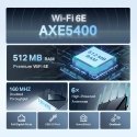 TP-Link Archer AXE75 belaidis maršrutizatorius Gigabitinis eternetas Trijų dažnio juostų (2,4 GHz / TP-Link Archer AXE75 belaidis maršrutizatorius Gigabitinis eternetas Trijų dažnio juostų (2,4 GHz /