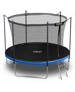 Neo-Sport Garden trampoline with inner net and ladder, 183 cm