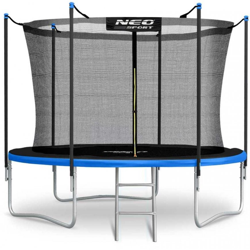 Neo-Sport Garden trampoline with inner net and ladder, 183 cm – 4