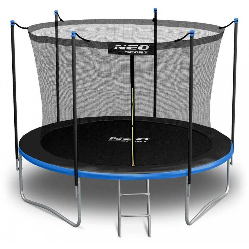 Neo-Sport Garden trampoline with inner net and ladder, 183 cm – 5