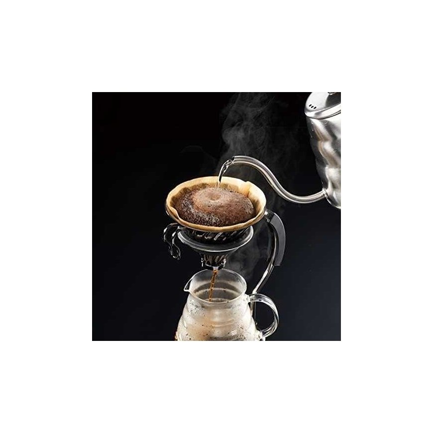 Hario V60-02 metallinen pipetti silikonipohjalla - musta – 3