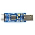 USB-UART-muunnin FTDI FT232RL, USB-liitin, Waveshare 6170 USB-UART-muunnin FTDI FT232RL, USB-liitin, Waveshare 6170