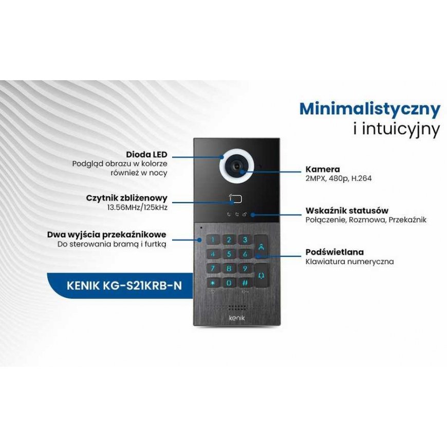 Skydas bramowy IP KENIK KG-S21KRB-N – 2