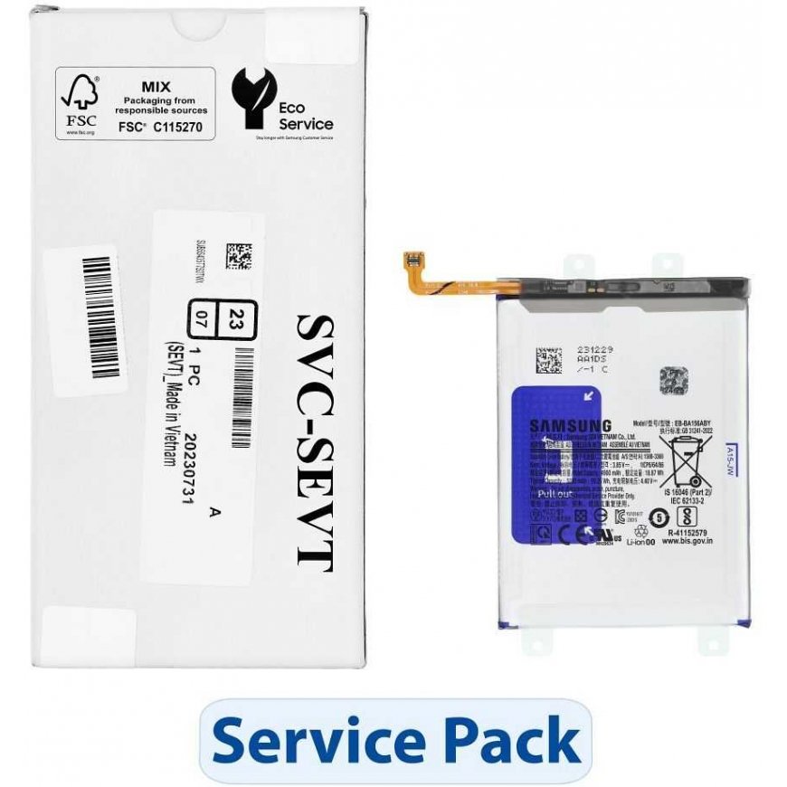 ServicePack Battery EB-BA156ABY or SAMSUNG A15 A155F / A156B GH82-33639A