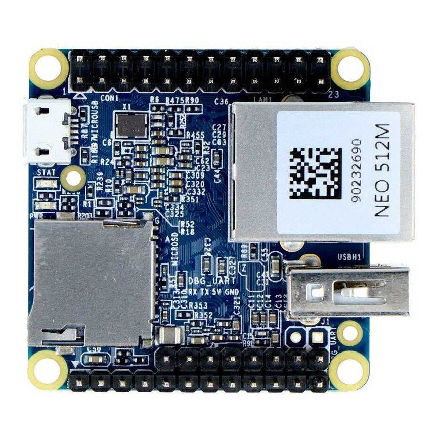 Friendlyarm NanoPi NEO v1.4 - Allwinner H3 quad core 1.2GHz + 512MB RAM - with connectors – 2