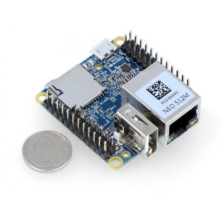 Friendlyarm NanoPi NEO v1.4 - Allwinner H3 neliydinprosessori 1,2 GHz + 512 Mt RAM - liittimillä – 3