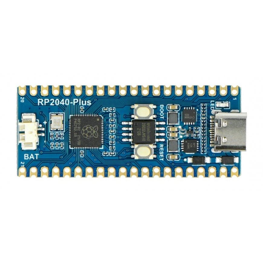 RP2040-Plus - board with RP2040 microcontroller and additional flash memory - Waveshare 20290 – 2