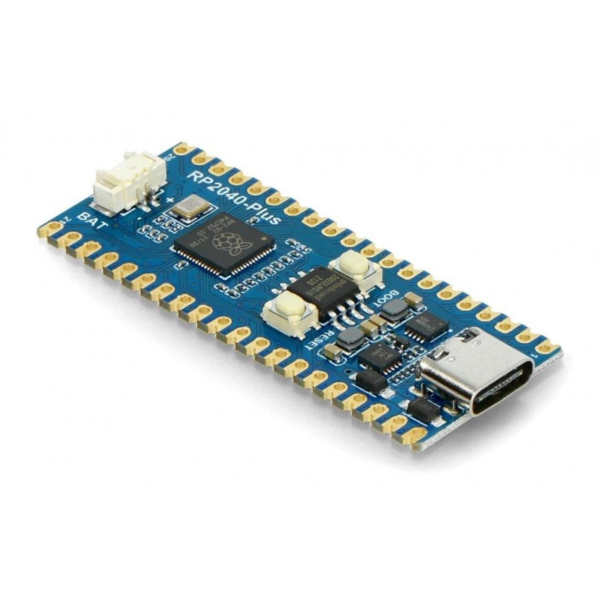 RP2040-Plus - plokštė su RP2040 mikrovaldikliu ir papildoma flash atmintimi - Waveshare 20290 – 4
