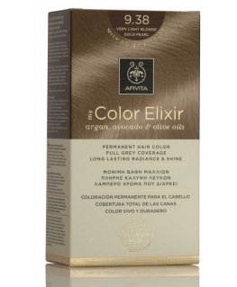 Kestoväri Apivita MY COLOR ELIXIR, 9.38 Erittäin vaalea vaalea kultainen helmi