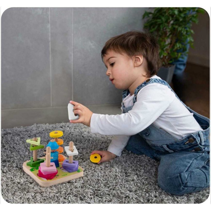 Medinis rūšiavimo žaislas - dėlionė RK-866 Ricokids – 4