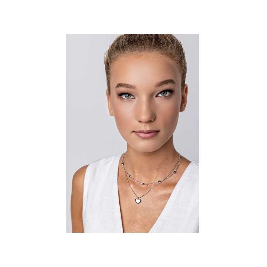 Emily Westwood Charming Double Necklace in Steel Malani EWN24003S – 3
