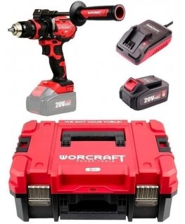 Worcraft akkuporakone 20V LI-ION (XCUBE-laatikko)