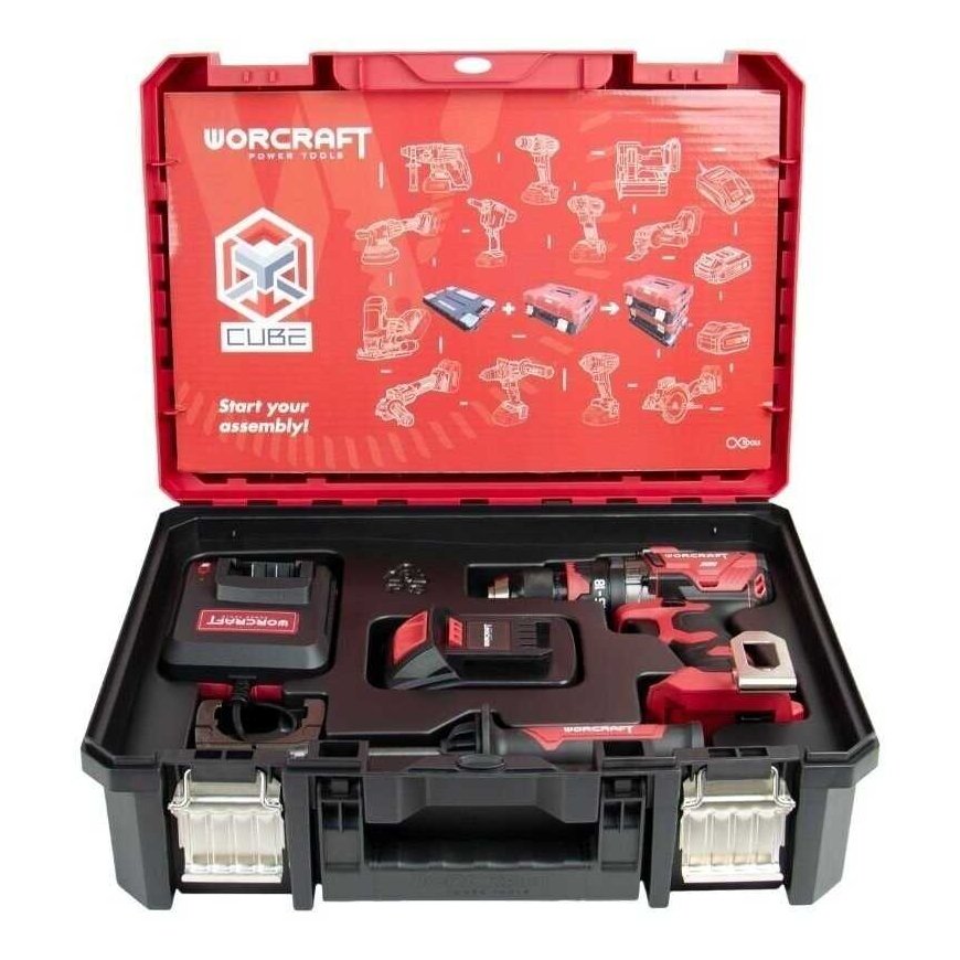 Worcraft Cordless Hammer Drill 20V LI-ION (XCUBE Box) – 2