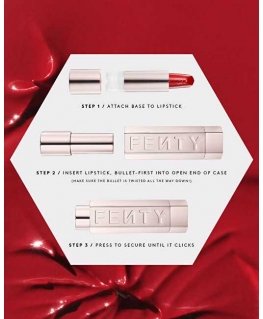 Fenty Beauty Metalinis Nude pakartotinai užpildomas lūpų dažų dėklas