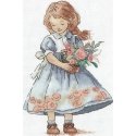 Beldizart Cross stitch kit "Spring girl" SAND-35