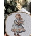 Beldizart Cross stitch kit "Spring girl" SAND-35