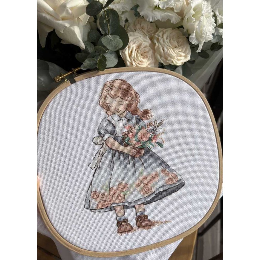 Beldizart Cross stitch kit "Spring girl" SAND-35 – 5