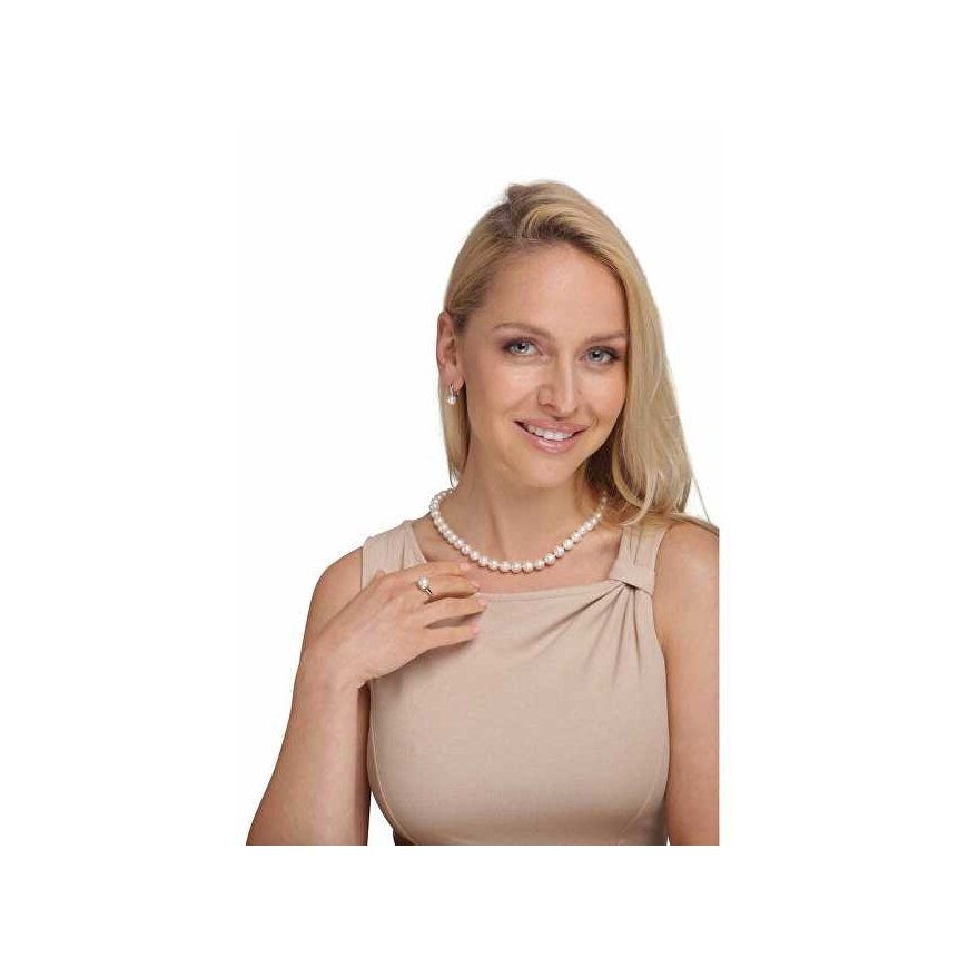Jwl Luxury Pearls Necklace with real white pearls JL0264 – 4