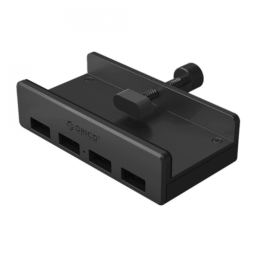 Orico MH4PU Hub Clamp-Mounted 4x USB-A 3.0 - juodos spalvos