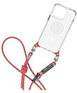 Dėklas Skinarma Dyno universali virvelė telefonui vermilion