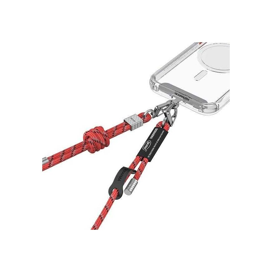 Skinarma Dyno universal lanyard case for phone vermilion – 4