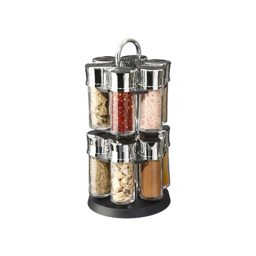 Secret De Gourmet Rotating condiment set, carousel, 12 types