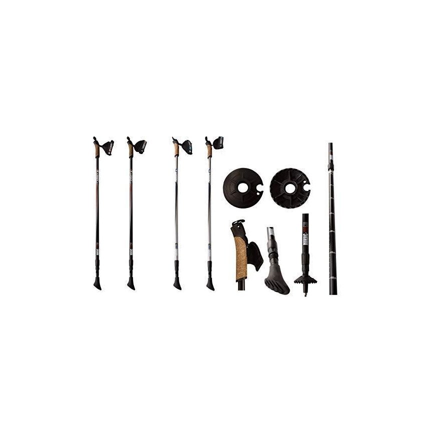 Blue Nordic Walking Poles ABBEY NORDIC WALKING 21SR ZZB Silver Grey/Black/Blue – 5