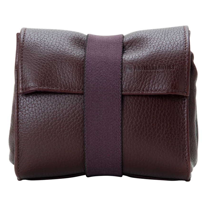 ARTISANARTIST Artisan & Artist I ACAM-77 I Leather Pouch in Kipskin Leather (S) Brown