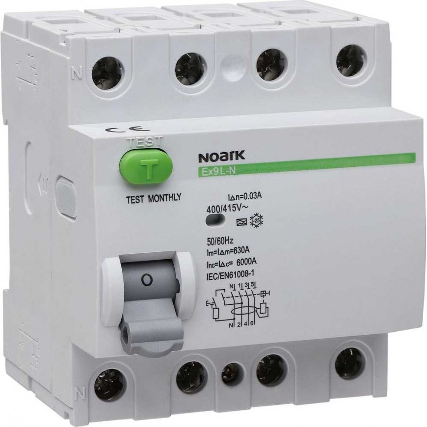 Noark NOARK RCCB 4P 40A 0,03A antgalis. AC Ex9L-N 108332