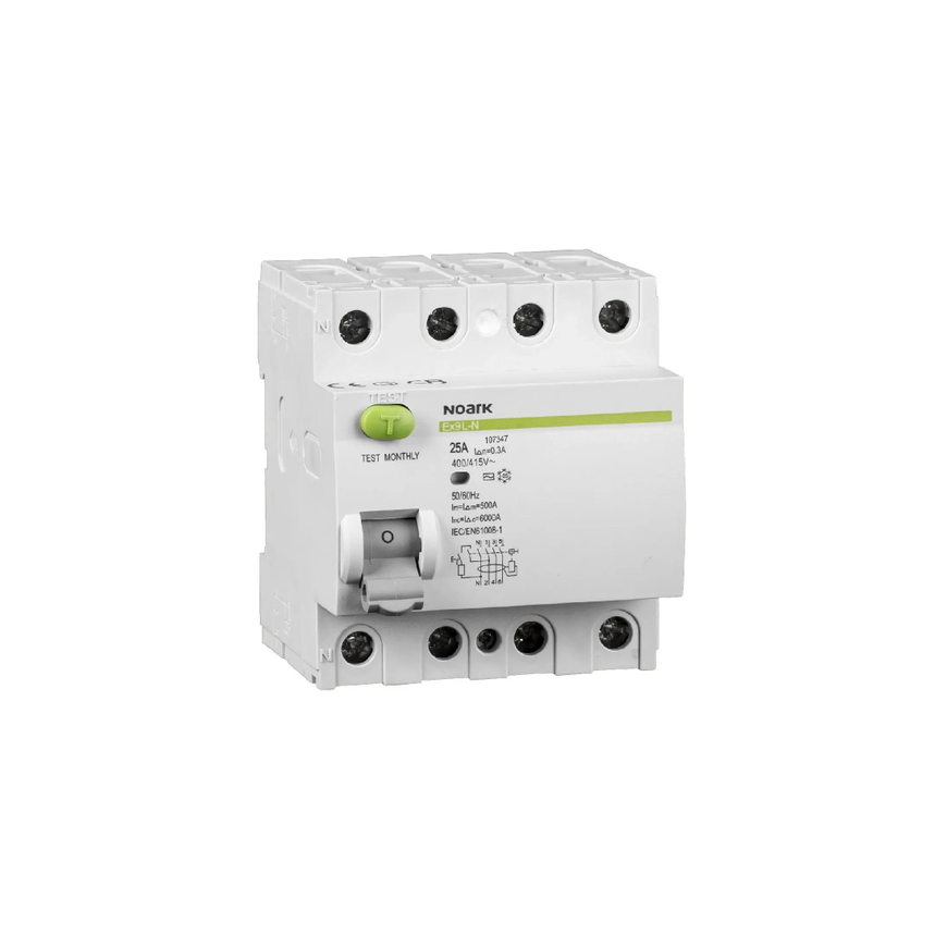 Noark NOARK RCCB 4P 40A 0,03A antgalis. AC Ex9L-N 108332 – 3