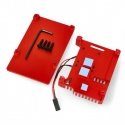 Justpi Raspberry Pi 4B aliumininis radiatorius su dviem ventiliatoriais - dėžutė raudonos spalvos Justpi Raspberry Pi 4B aliumininis radiatorius su dviem ventiliatoriais - dėžutė raudonos spalvos