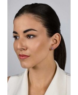 Brilio Silver Brilio Silver Romantic silver earrings with zircons Hearts EA901WP