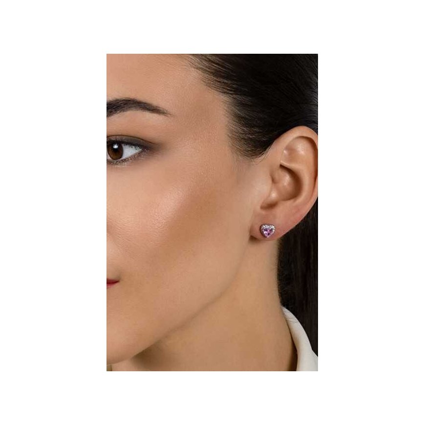 Brilio Silver Brilio Silver Romantic silver earrings with zircons Hearts EA901WP – 2