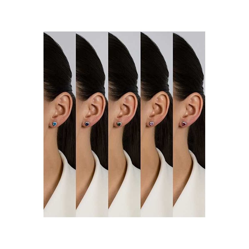 Brilio Silver Brilio Silver Romantic silver earrings with zircons Hearts EA901WP – 3