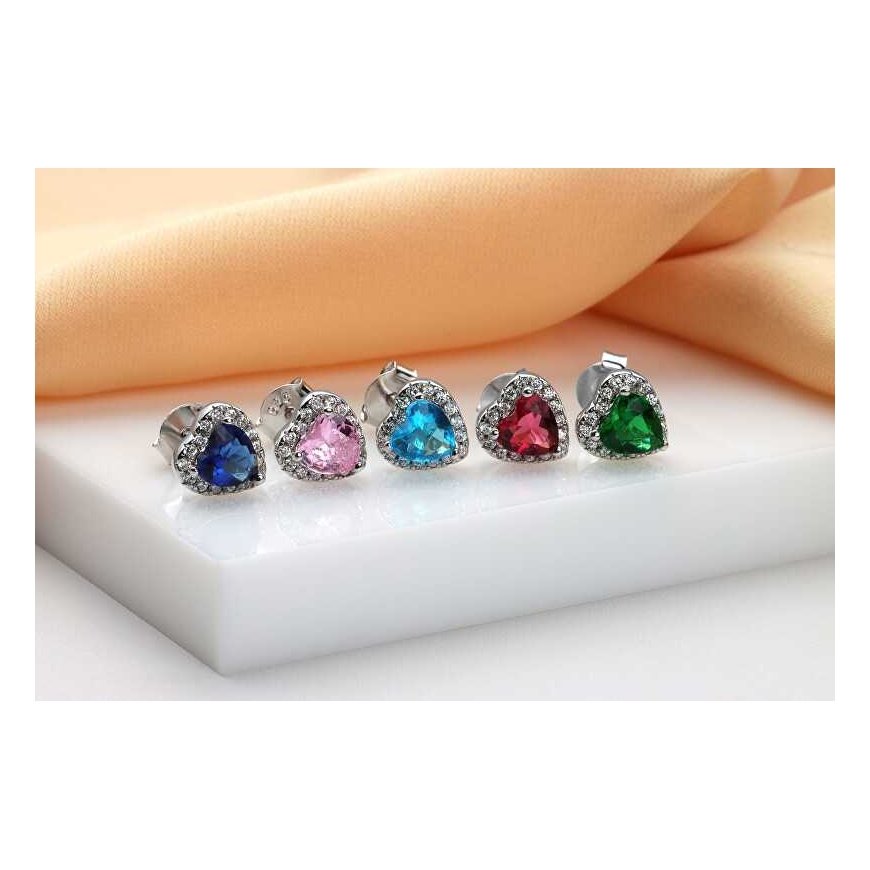 Brilio Silver Brilio Silver Romantic silver earrings with zircons Hearts EA901WP – 4