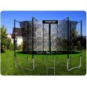 12 ft / 374 cm garden trampoline with inner net and Neo-Sport ladder