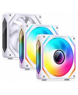 Jonsbo ZL-120W PWM ARGB Lüfter 3er Pack, reguläre Ausrichtung - 120mm, white