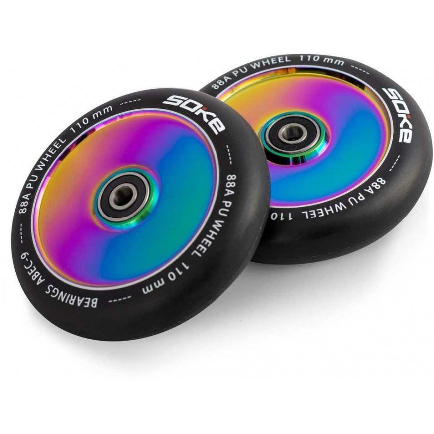 Soke Kółka do hulajnogi 110 mm full rainbow 2 pcs. – 5