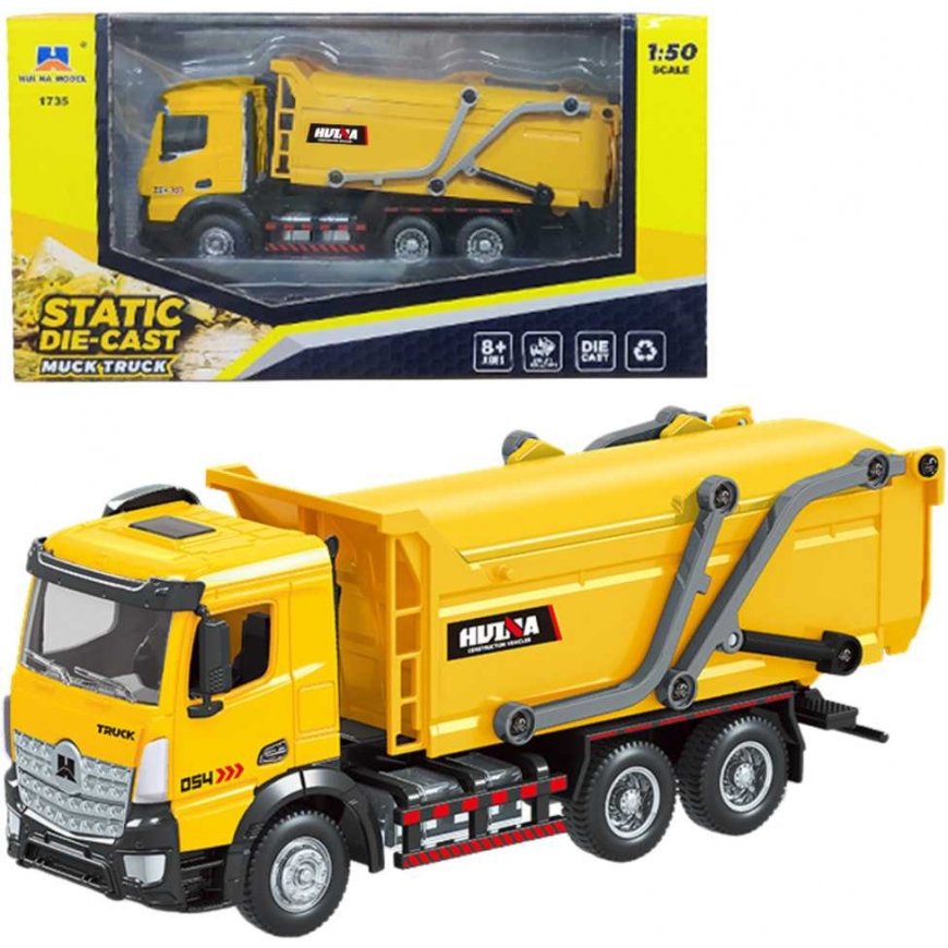 Roska-auto HUINA Keltainen 1:50 – 4