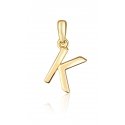 JVD Minimalist gold-plated letter "K" pendant SVLP0948XH2GO0K JVD Minimalist gold-plated letter "K" pendant SVLP0948XH2GO0K