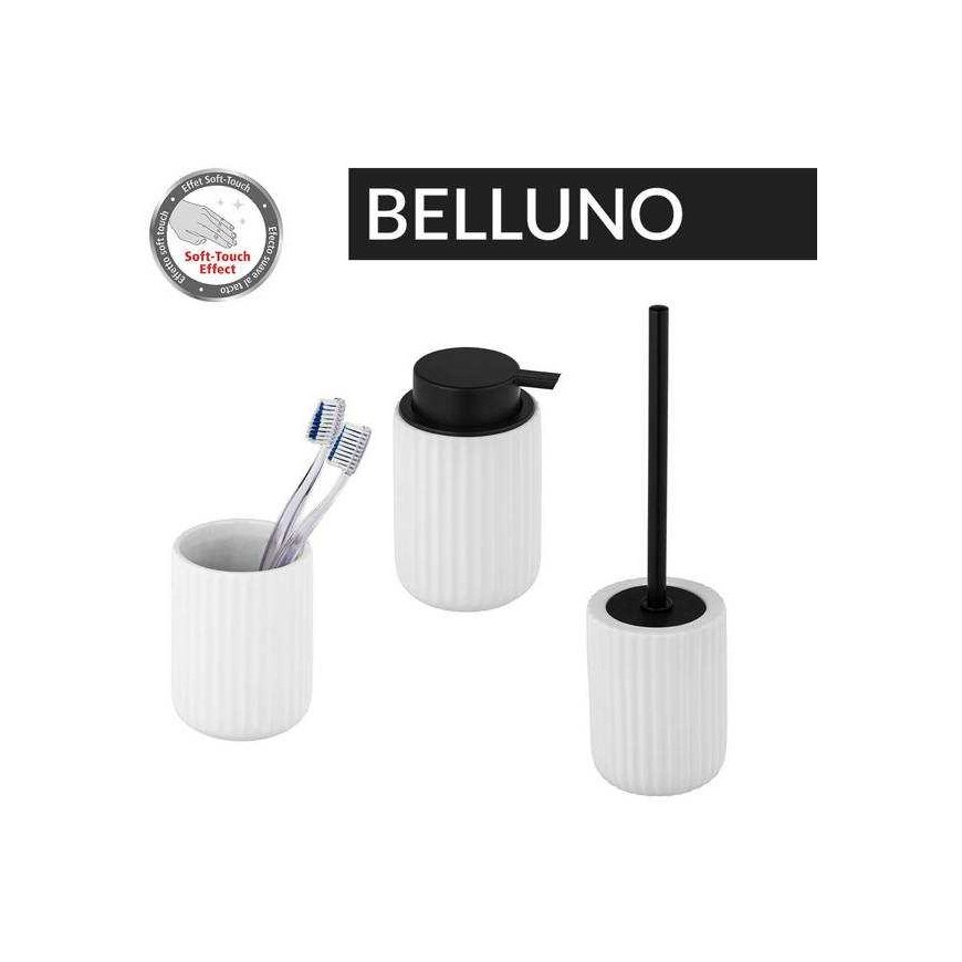 Toothbrush container BELLUNO, ceramic, white, Ø 8 cm, Wenko – 5