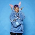 Loungefly Stitch backpack Casual backpack Blue Plush, Polyurethane Loungefly Stitch backpack Casual backpack Blue Plush, Polyurethane