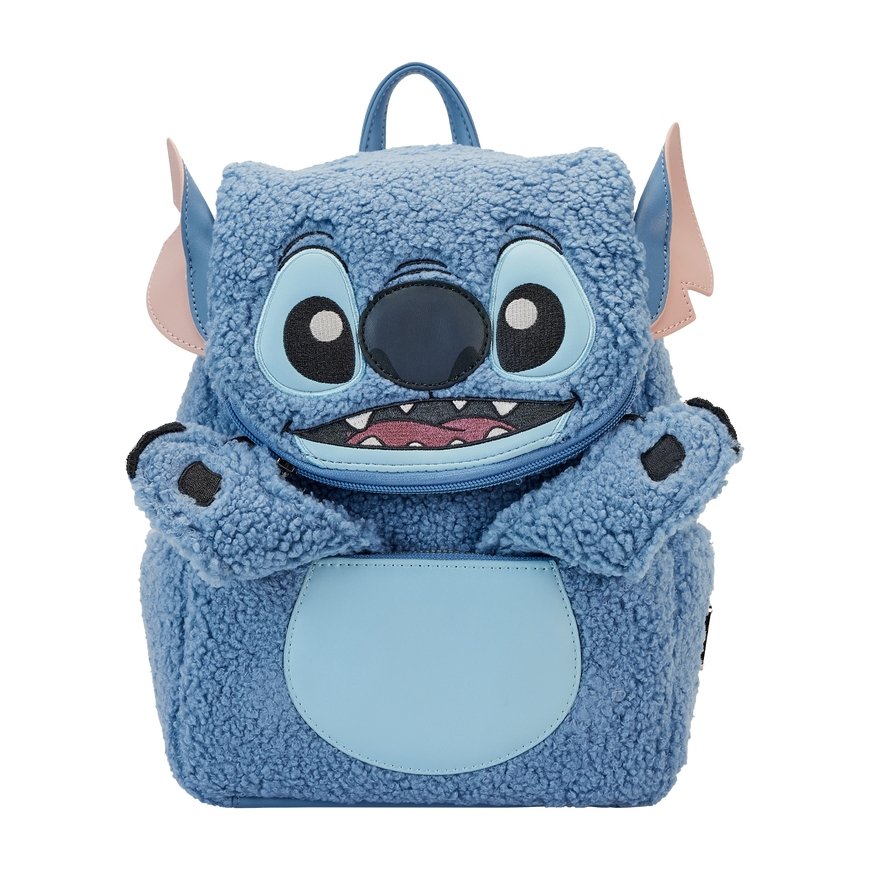 Loungefly Stitch reppu Arkireppu Sininen Plyysikangas, Polyuretaani – 4