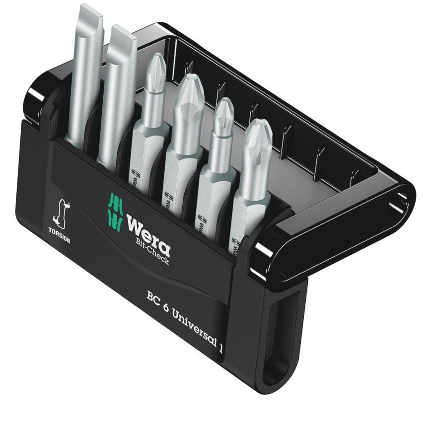 Wera Bit-Check skrūvgrieža uzgalis 6 pcs
