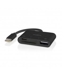 Nedis CCGB64780BK01 interface hub USB 2.0 Type-C 0 Mbit/s Black