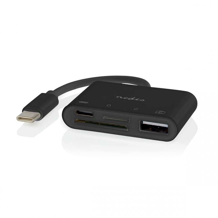Nedis CCGB64780BK01 interface hub USB 2.0 Type-C 0 Mbit/s Black